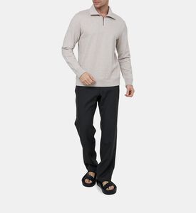 Half-zip Closure Sweatshirt