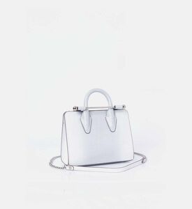 Strathberry Nano Chain Strap Tote Bag, Silver, Packshot View
