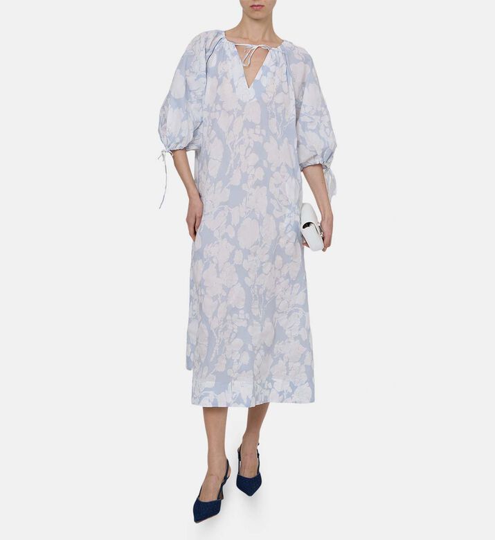 Samatera Printed Loose-fit Midi Dress