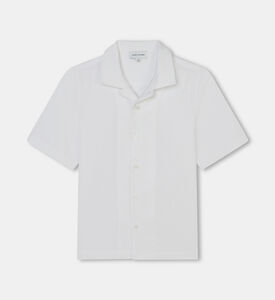 Cotton Poplin Jumbled Logo Shirt