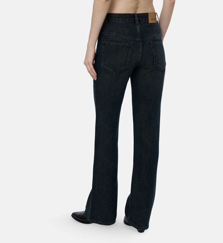 Isabel Marant Classic Dark-wash Straight-leg Jeans, Model View