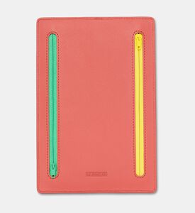 Le Marais 101 Contrasting Zippers Rectangular Organizer, Red, Packshot View