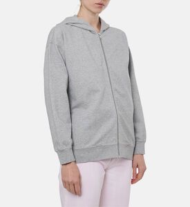 Ganni Oversized Zip Closure Hoodie, Model View