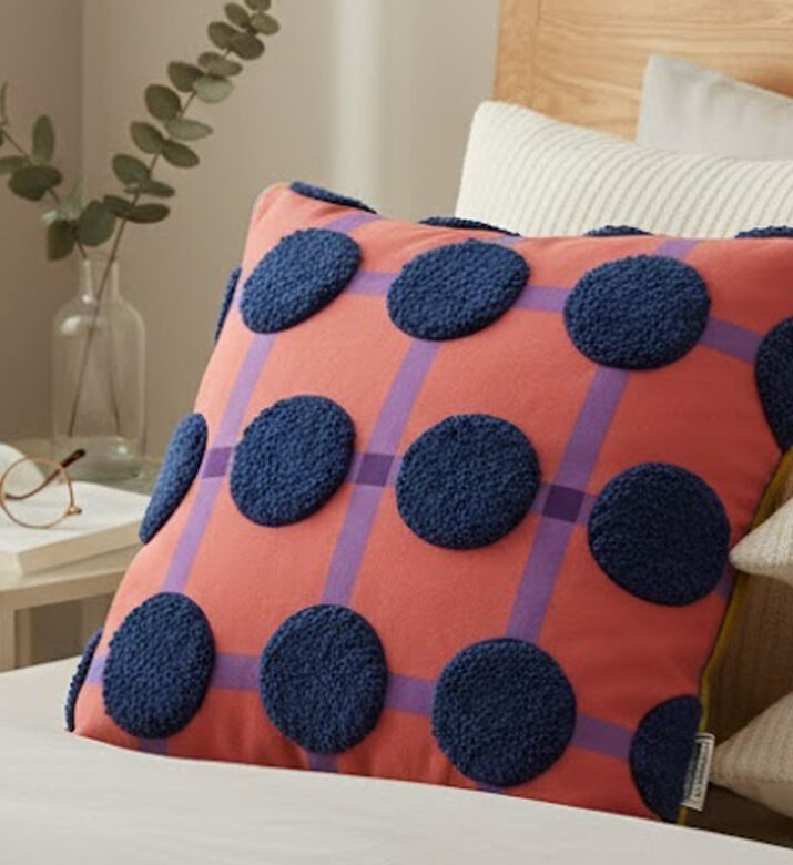 Kersten Graphic-print Square Cushion, Packshot View Kersten Graphic-print Square Cushion, Packshot View
