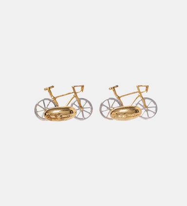 Zinc-plated Racer Cufflinks