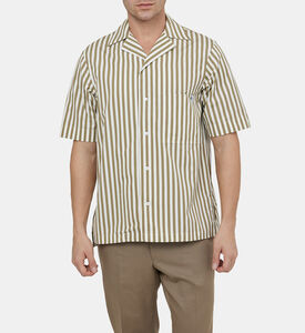 تيشيرت مخطط بياقة بطيّة