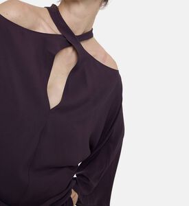 Federica Tosi Cut-out Detail Long-sleeve Top, Packshot View