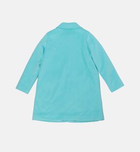 معطف من القماش الصوفي على شكل بيضة للفتيات