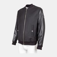 Leather Zipper University Jacket