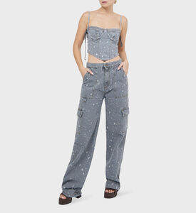 تدمير مشد الدنيم المتوترة