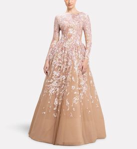 Michael Cinco Long Dress, Model View