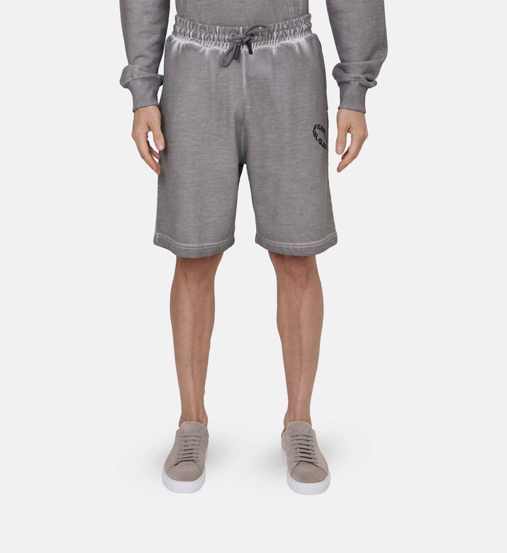 Elastic Waistband Relaxed-fit Shorts