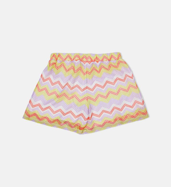 Multicolored Zig-zag Pattern Shorts