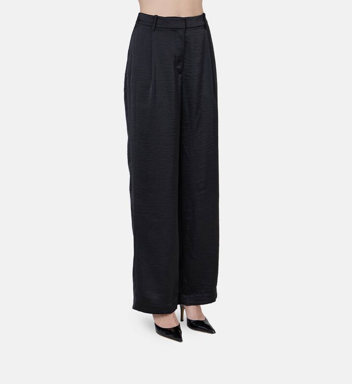 Saagneta Mid-waist Satin Pants