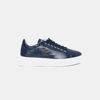 Embossed Leather Sneakers