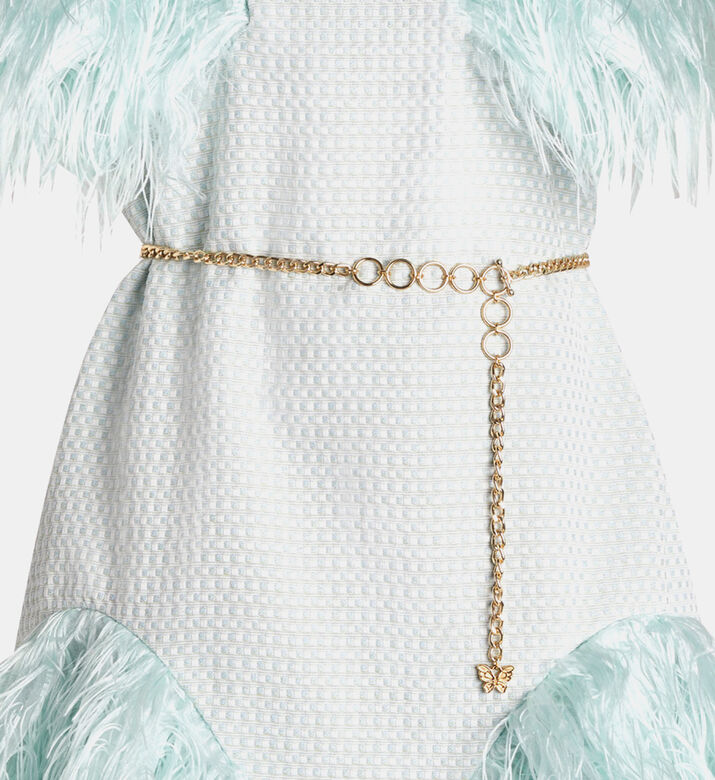 Junior Girl Forest Moss Dress