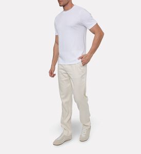 Vince Short-sleeve Regular-fit T-shirt, White, M, Model View