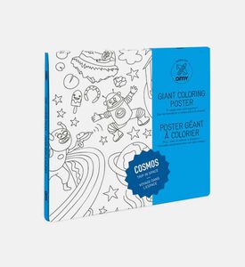 ملصق كبير للتلوين عن الكون