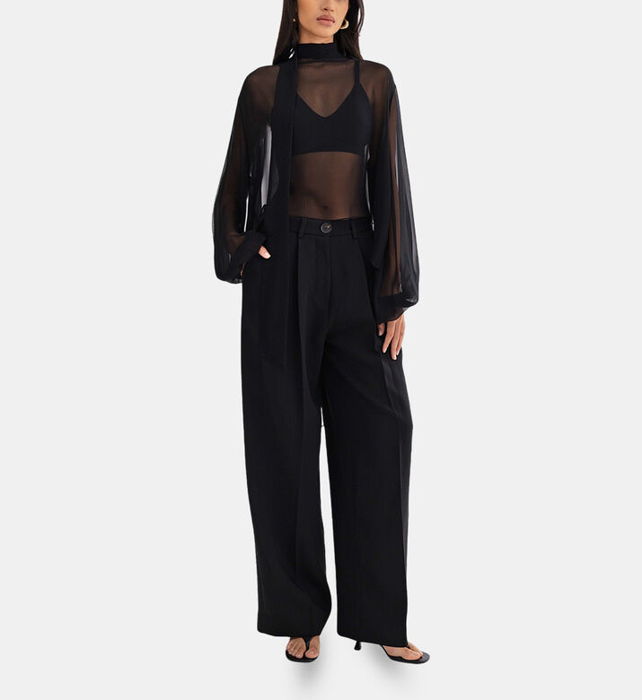 Mesh Wide Long-sleeve Top Mesh Wide Long-sleeve Top