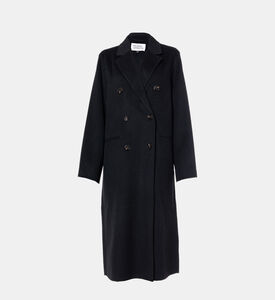 معطف طويل الأكمام بإغلاق بأزرار