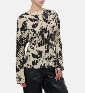 قميص فريال بطبعة مجردة