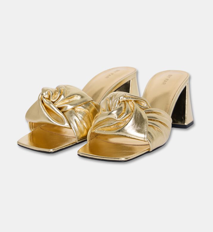 By Far Lamar Metallic Leather Sandals, Packshot View