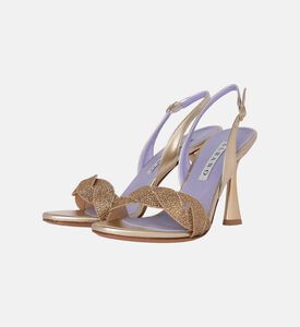 Leather Braided Strap High Sandals Leather Braided Strap High Sandals