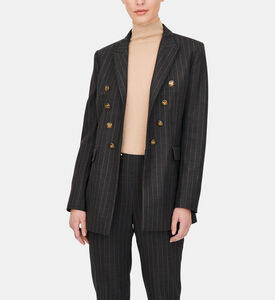 Striped Double-breasted Jacket Striped Double-breasted Jacket