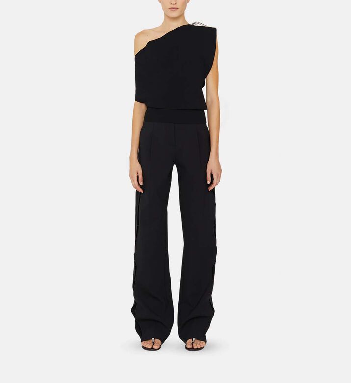 Knit Off-shoulder Sleeveless Top