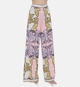 بنطال واسع بنقشة