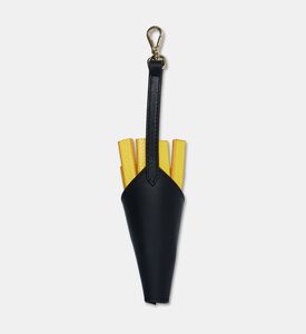 Manc Leather French Fries Bag Charm, Packshot View