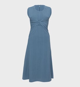 Variegated Rib Draped Midi Dress Variegated Rib Draped Midi Dress