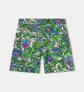 شورت برمودا بنقشة أزهار مطبوعة على كامله