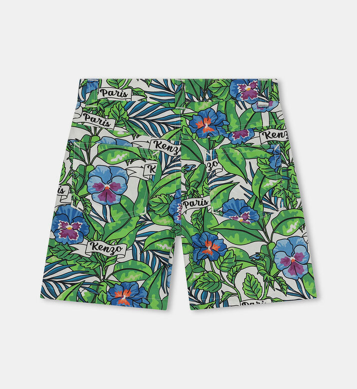 شورت برمودا بنقشة أزهار مطبوعة على كامله