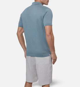Corneliani Three-button Placket Slim-fit Polo Shirt, Model View
