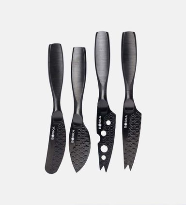 Cheese Knife Set Mini Monaco Black
