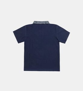 Printed Collar Polo Shirt