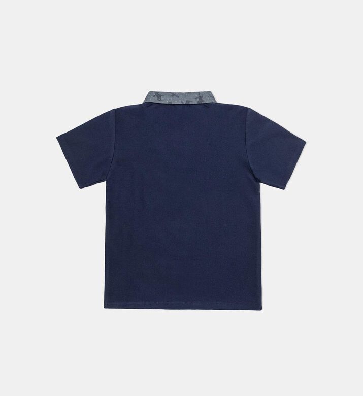 Printed Collar Polo Shirt