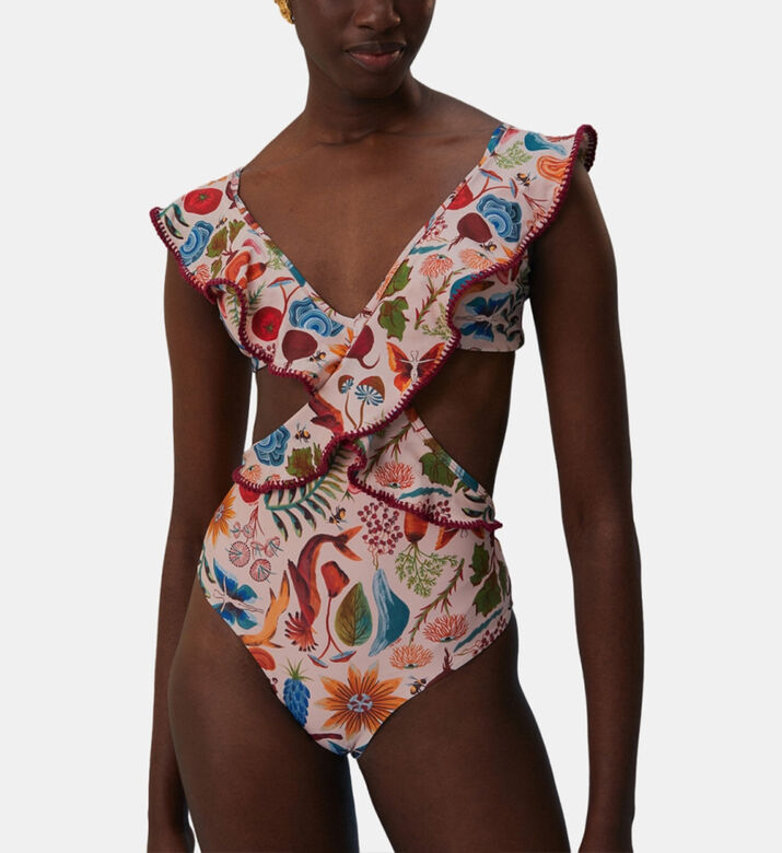 Bright Farm Cut-out One-piece Swimsuit Bright Farm Cut-out One-piece Swimsuit