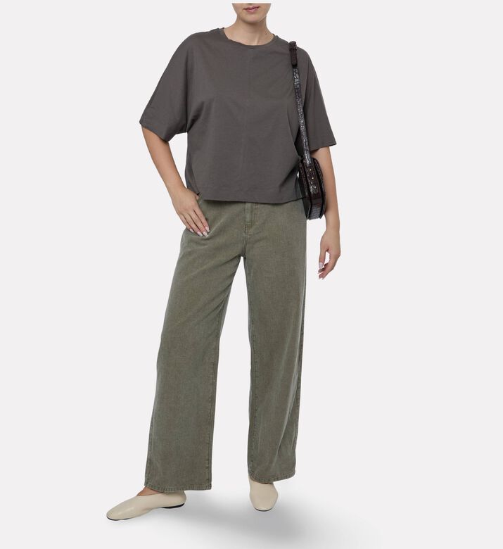 Soeur Minimalist Wide-leg Jeans, Model View