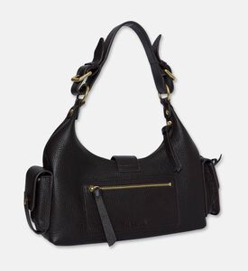 The Kooples Amelia Leather Gold-toned Hardware Hobo Bag, Packshot View