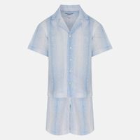Rashid Striped Resort Shirt Shorts Set