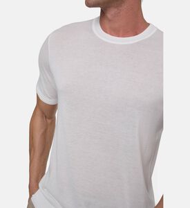 Pal Zileri Classic Crewneck T-shirt, White, 56, Model View