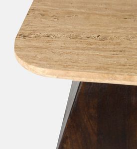 Home Deco and More Travis Mango Wood Side Table, Packshot View