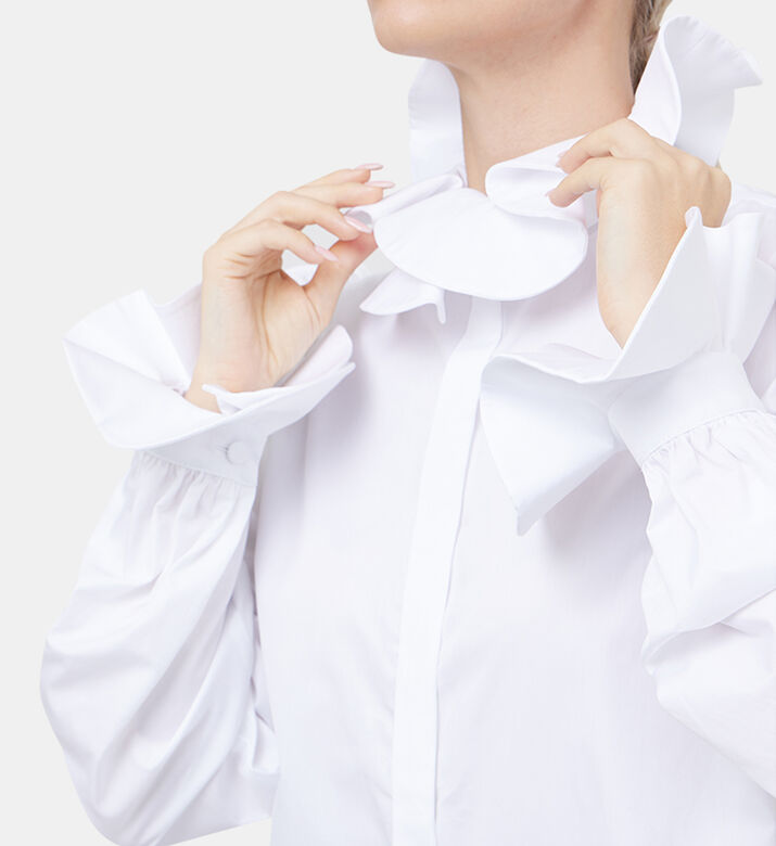 قميص Pensee قطني مزدوج الملتوي