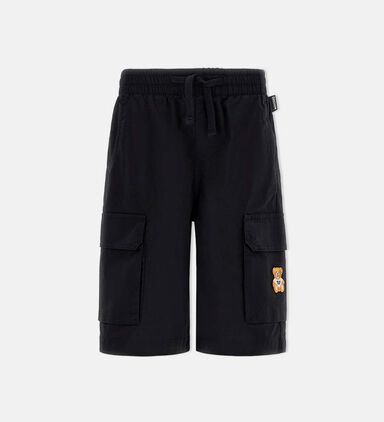 Teddy Bear-patch Cargo Shorts