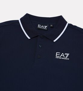 EA7 Classic-fit Short-sleeve Polo Shirt, Blue, 12y, Packshot View