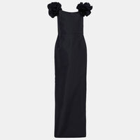 Floral-applique Off-shoulder Dress