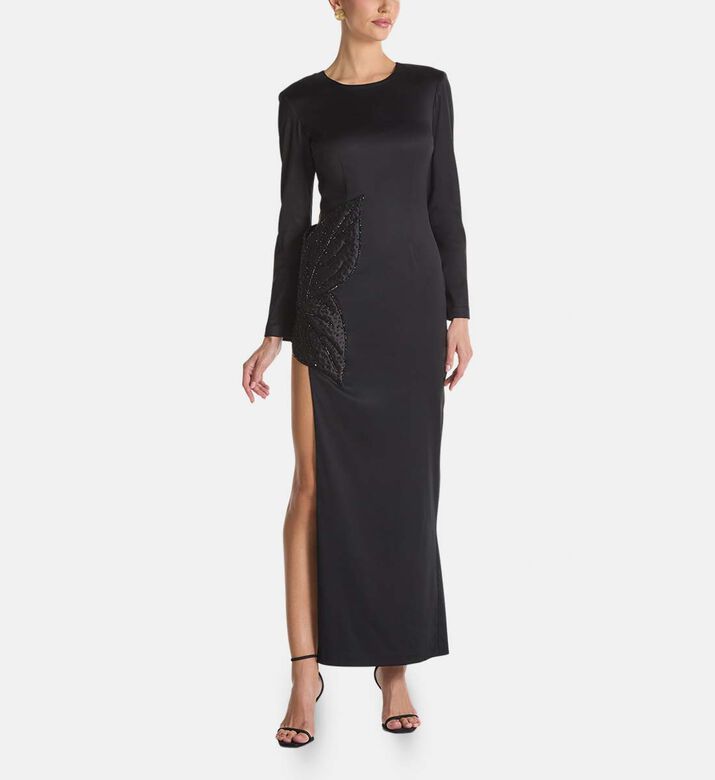 Savanna Dress, Black, S, Model View