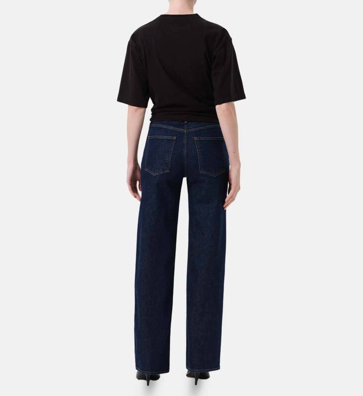 Agolde Mide Rise Regular-fit Denim Pants, Model View